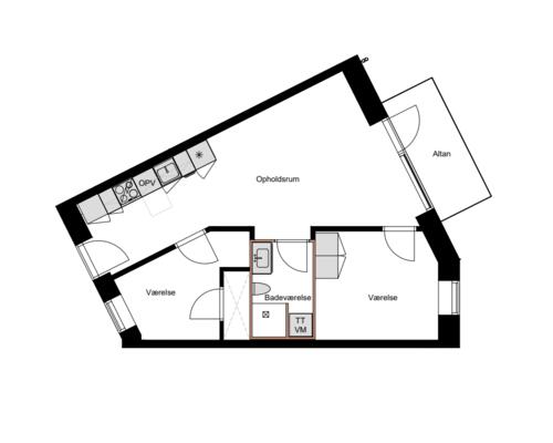 Lys 3-værelses med vandkig, altan og husdyr tilladt