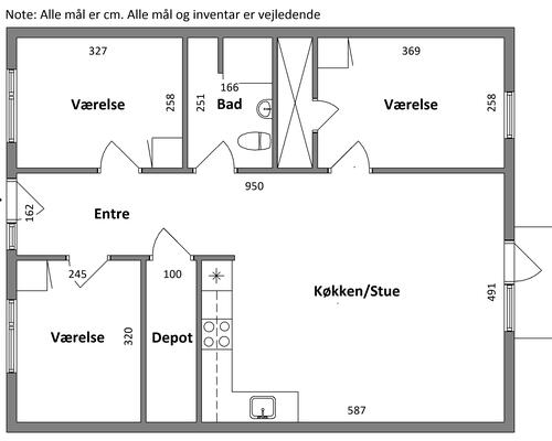 4 værelses lejlighed i Horsens