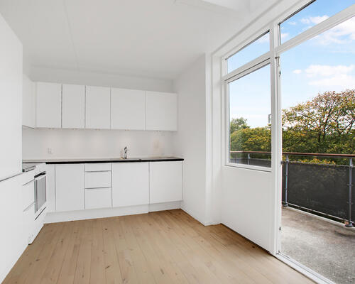 Unik penthouse med udsigt over Fælledparken