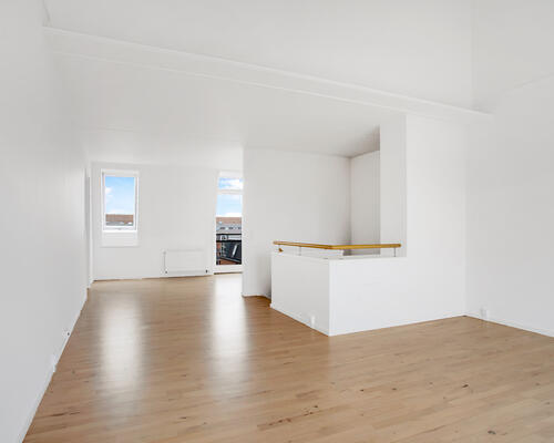 Unik penthouse med udsigt over Fælledparken