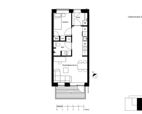 Moderne boliger i Tækkerhusene, Hillerød: Elevator og privat altan. Perfekt beliggenhed ved både natur og by liv