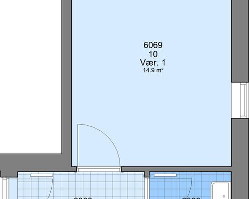 30 m2 værelse i Skive