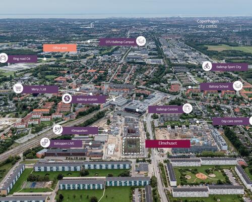 Rummelig 4-værelses lejlighed ved Ballerup st.