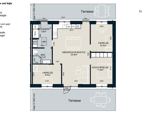 4 værelses hus i Vejle