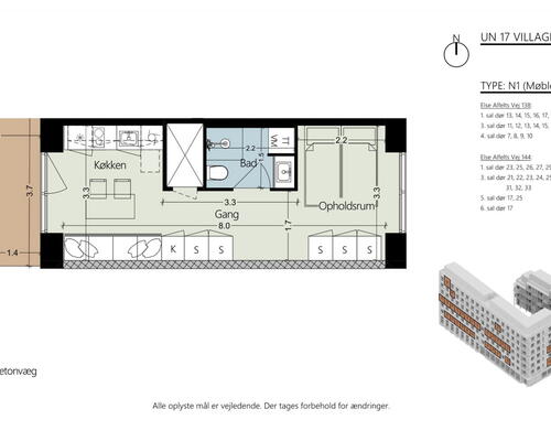 Ro, natur og byliv i balance – moderne studio i Ørestad