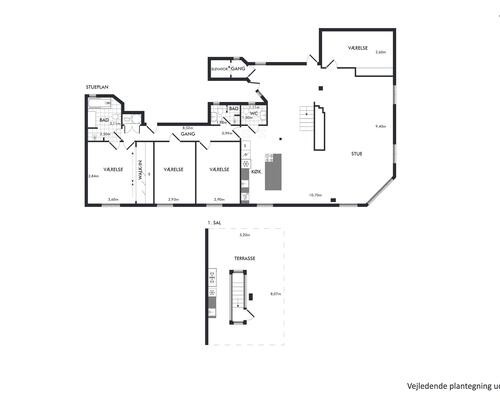 Eksklusiv møbleret penthouse med privat tagterrasse og panoramaudsigt over København til udlejning for 6-12 mdr.