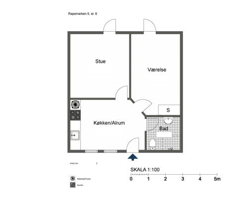 2 værelses lejlighed omgivet af skøn naturKUN 1 MÅNEDS DEPOSITUM
