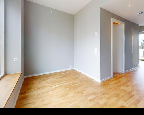 Stilren og kompakt bolig med moderne finish