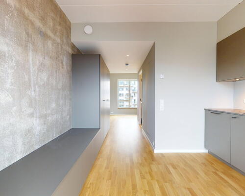 Stilren og kompakt bolig med moderne finish