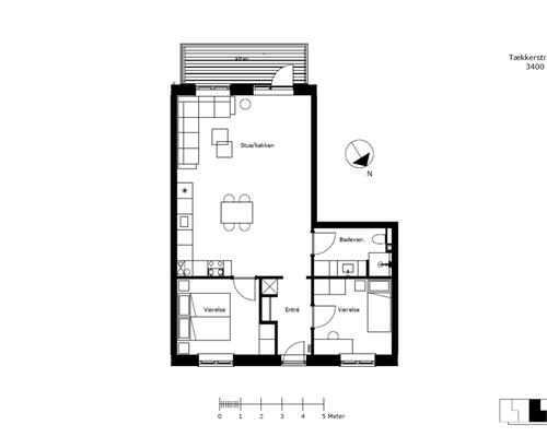 Flot og lys 3-vær. bolig med altan, gulvvarme, elevator og mulighed for p plads. Tæt på centrum, natur og indkøb