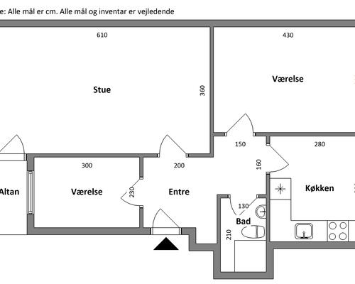 3 værelses lejlighed i Aalborg SØ