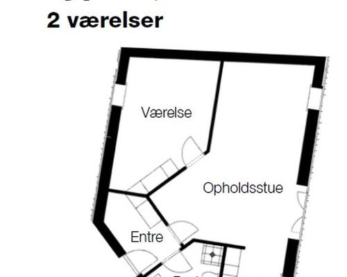 2 værelses lejlighed i Løgstør