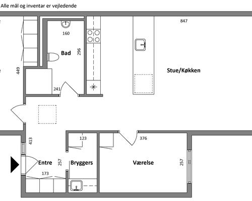 3 værelses hus i Hobro