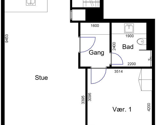 2 værelses lejlighed i Farsø