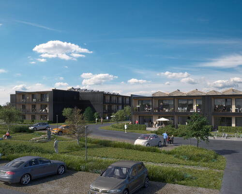 Lys 3 værelses med terrasse og rummeligt badeværelse