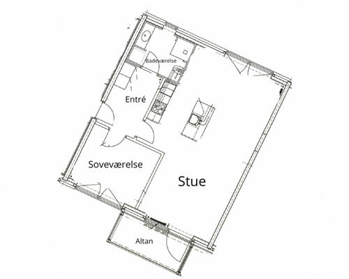 Stor 2-værelses penthouse centralt i Valby - tæt på alt