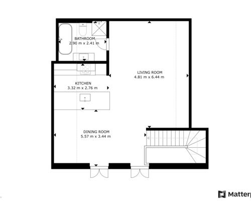 Lys og rummelig 4-værelses i 2-plan