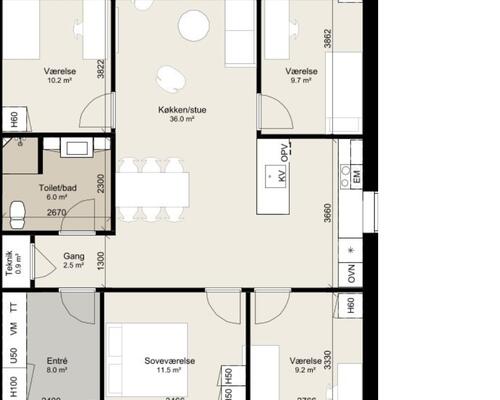 5 værelses hus i Kolding