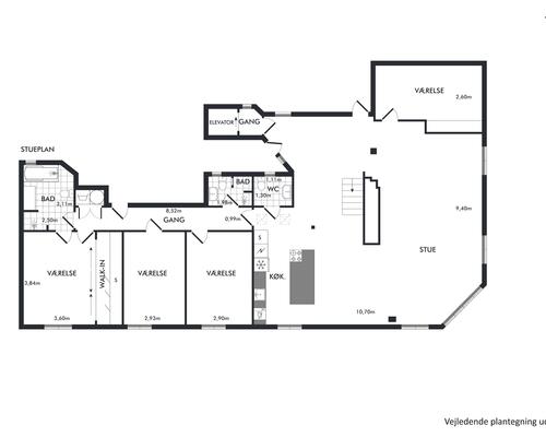 Eksklusiv møbleret penthouse med privat tagterrasse og panoramaudsigt over København til udlejning for 6-12 mdr.