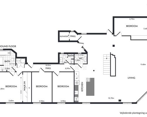 Eksklusiv møbleret penthouse med privat tagterrasse og panoramaudsigt over København til udlejning for 6-12 mdr.