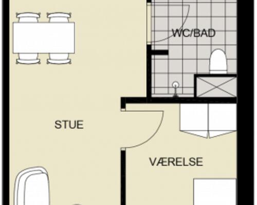 Flot lys 3-vær. lejlighed med egen stor altan i Aarhus N.