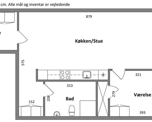 2 værelses lejlighed i Horsens