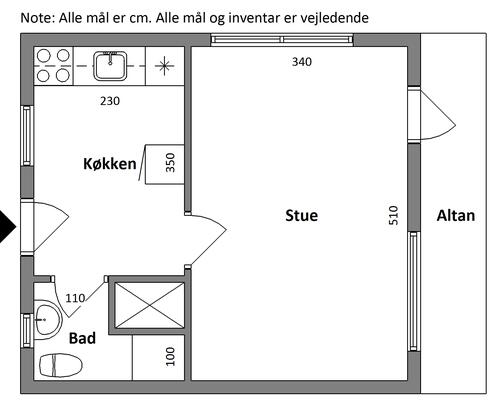 41 m2 værelse i Odder