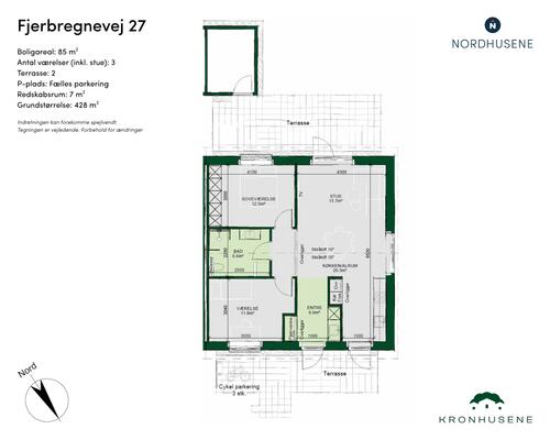 3 værelses hus i Odense NV