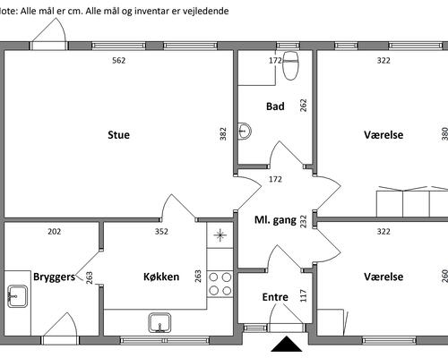 3 værelses hus i Storvorde