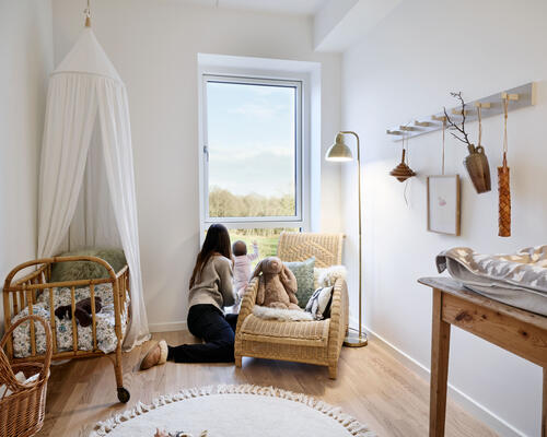 2 værelses lejlighed med godt lysindfald og vestvendt terrasse
