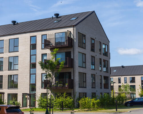 2 værelses lejlighed med godt lysindfald og vestvendt terrasse