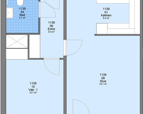 2 værelses lejlighed i Esbjerg