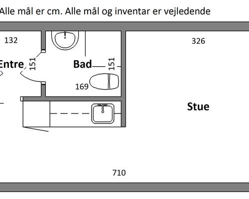 27 m2 værelse i Holstebro