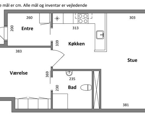 2 værelses lejlighed i Holstebro