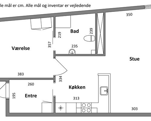 2 værelses lejlighed i Holstebro