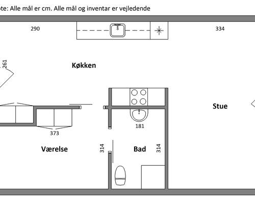 2 værelses lejlighed i Randers
