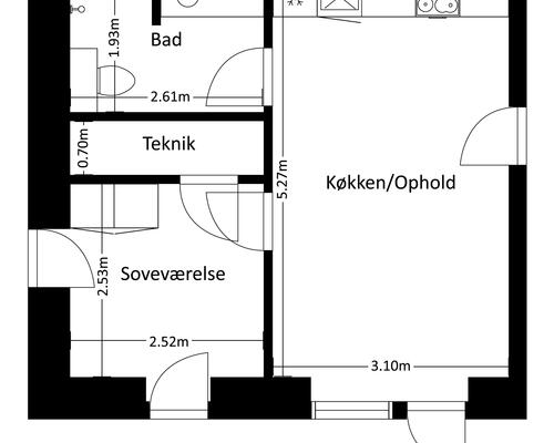 2 værelses lejlighed i Risskov