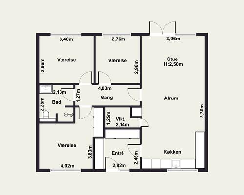 3 værelses hus i Årslev