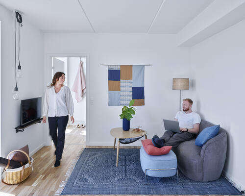 Lejlighed med sydøstvendt terrasse