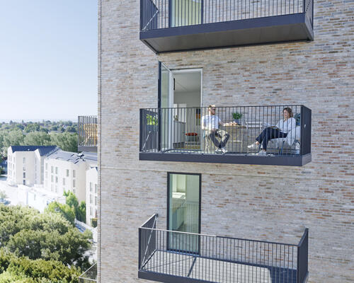 Lejlighed med sydøstvendt terrasse