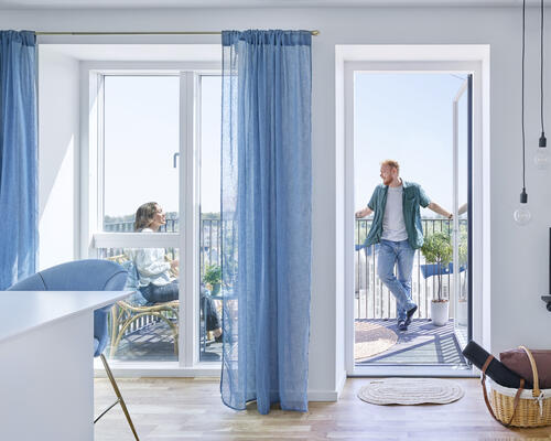 Lejlighed med sydøstvendt terrasse