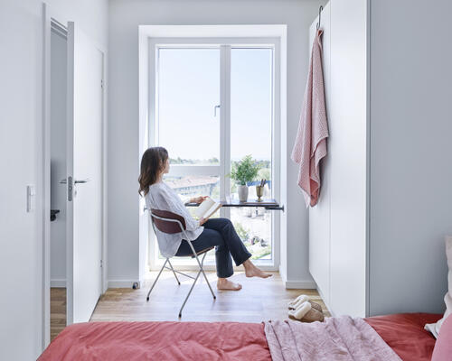 Lejlighed med sydøstvendt terrasse