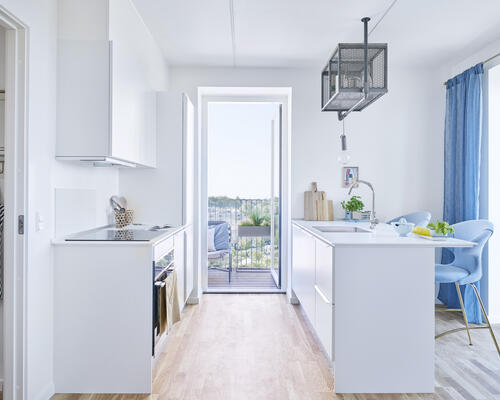 Lejlighed med sydøstvendt terrasse