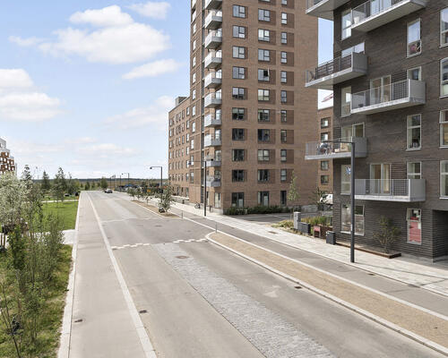 Velindrettet lejlighed med åbent opholdsmiljø
