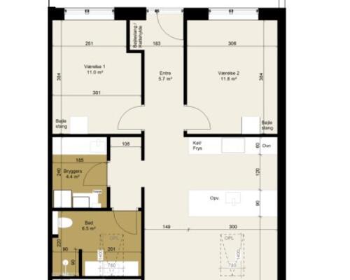4 værelses hus i Spentrup