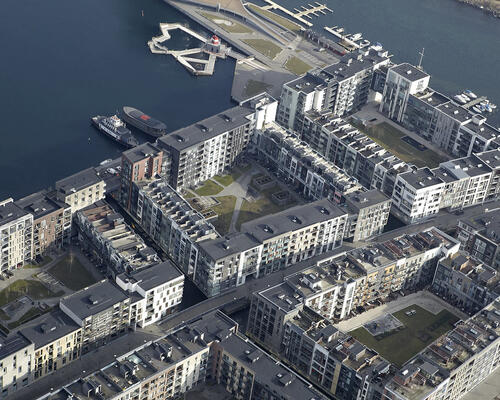Privat tagterrasse med udsigt over kanalerne
