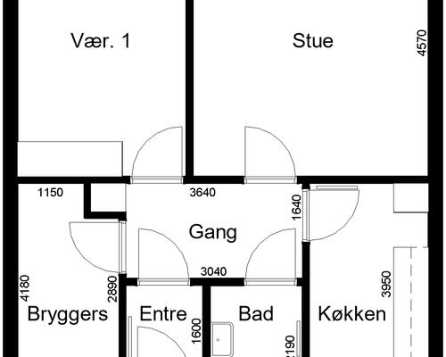 2 værelses hus i Skive