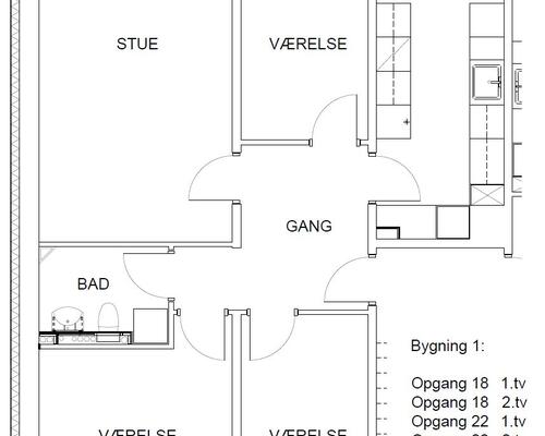 4 værelses lejlighed i Assens