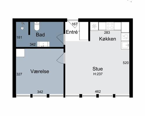 2 værelses lejlighed i Næstved