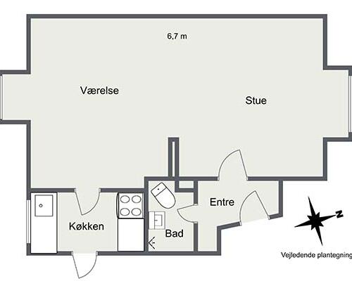 2 værelses lejlighed i Aalborg